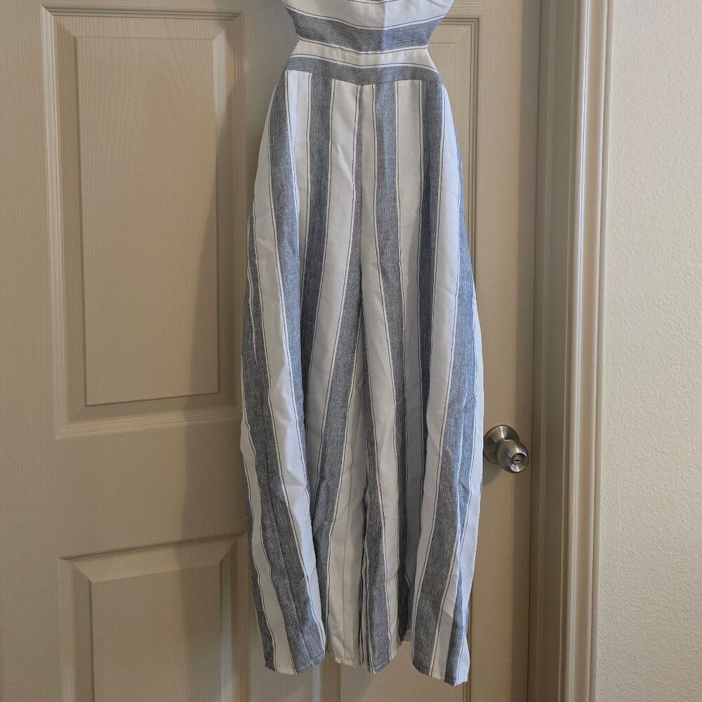 L'atiste Blue and White Striped Jumpsuit - Picture 5 of 8
